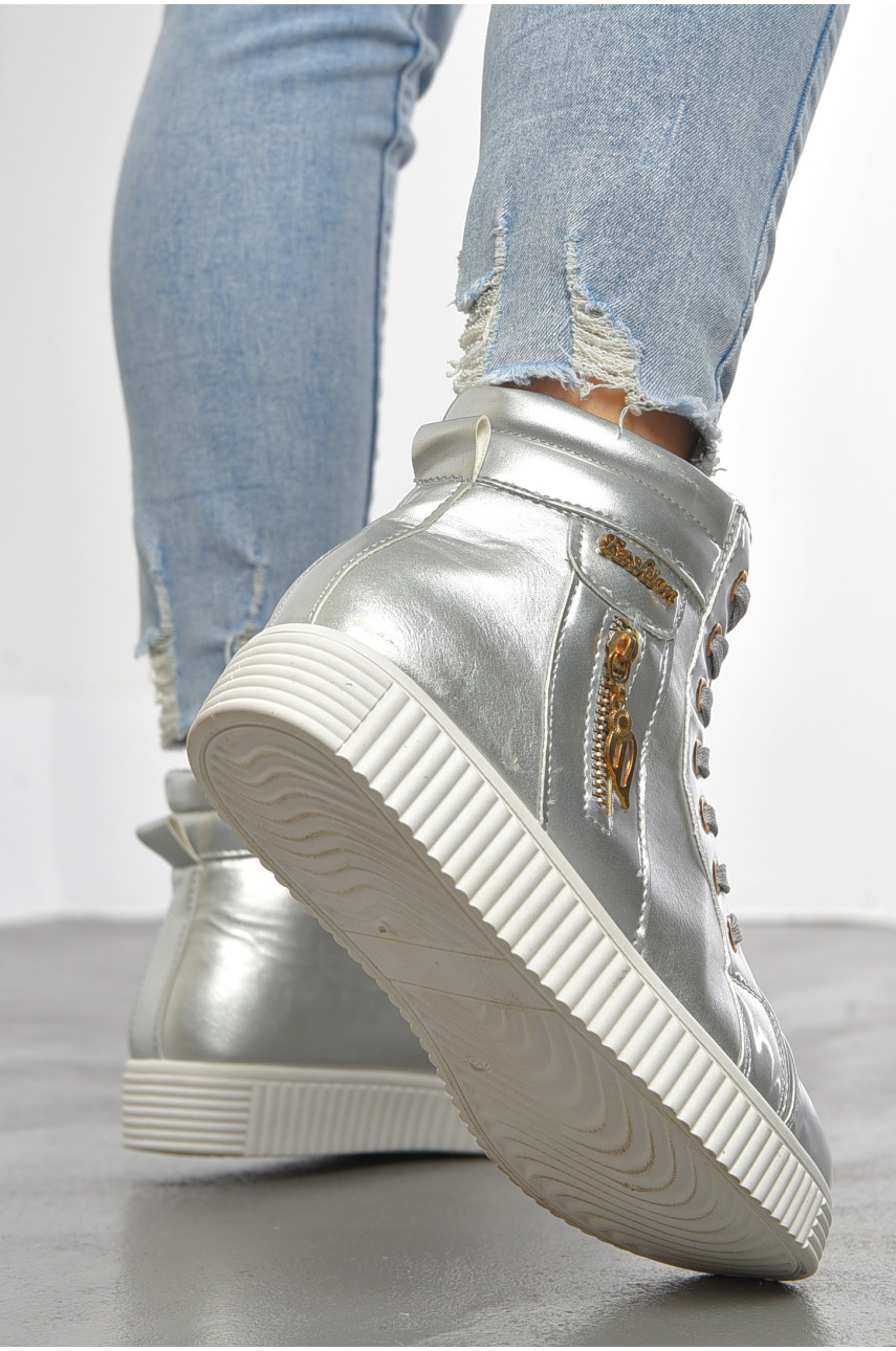 Кроссовки женские серебристого цвета 1810061 192489 Кроссовки женские серебристого цвета 1810061 192489