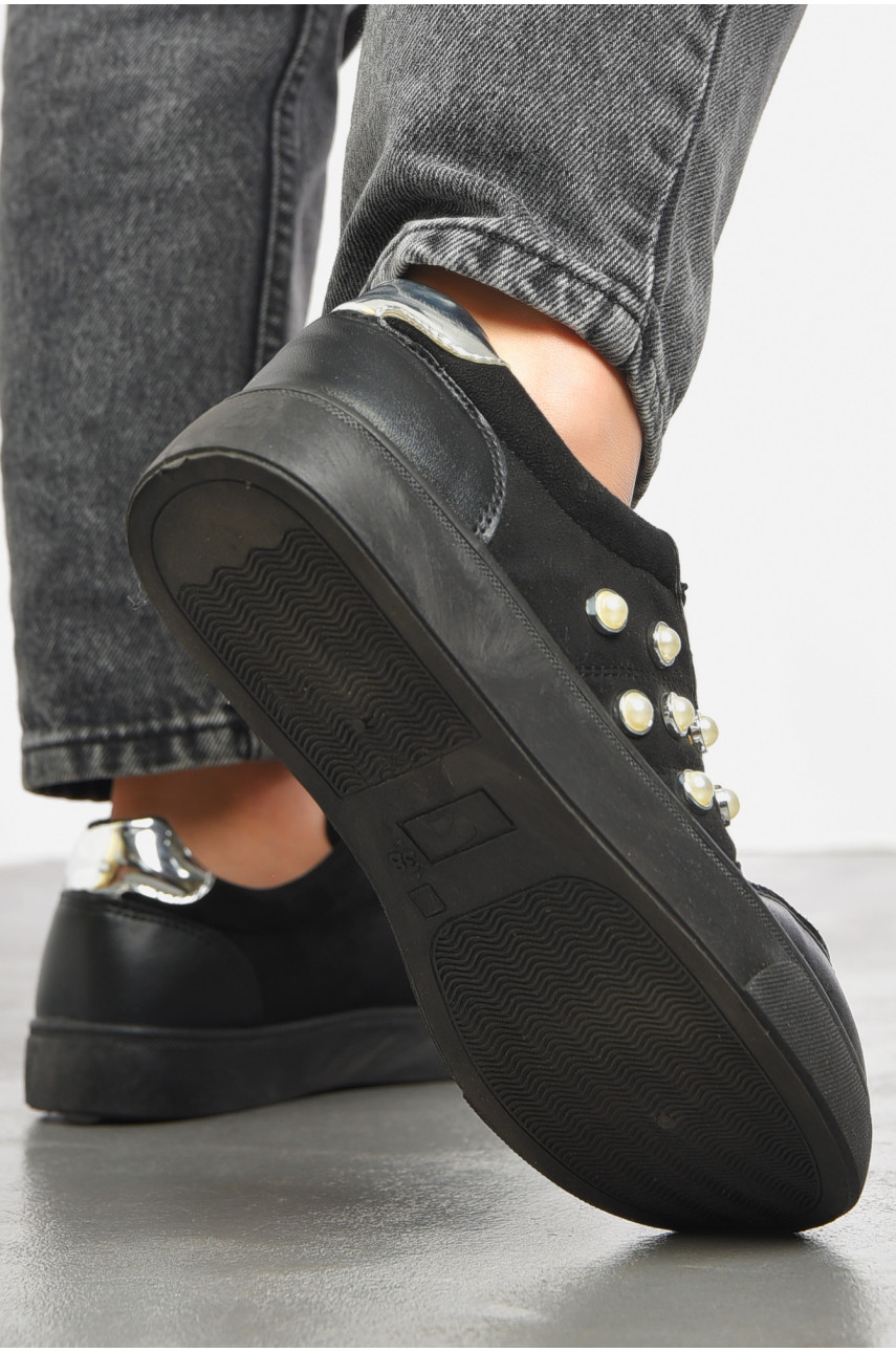 Кросівки жіночі чорного кольору на шнурівці 1849576 192497 Кросівки жіночі чорного кольору на шнурівці 1849576 192497