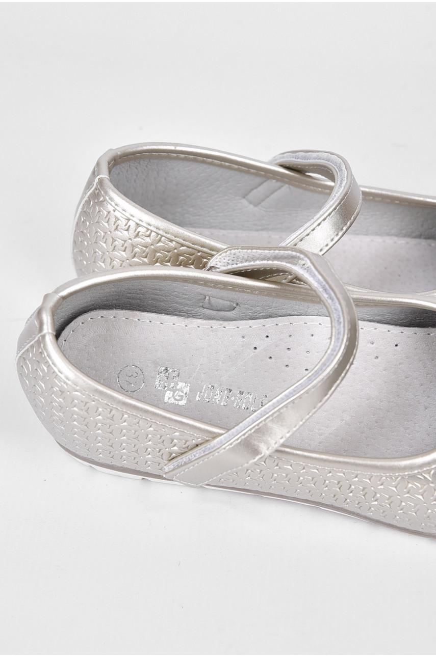 Балетки для девочки золотистого цвета 192519