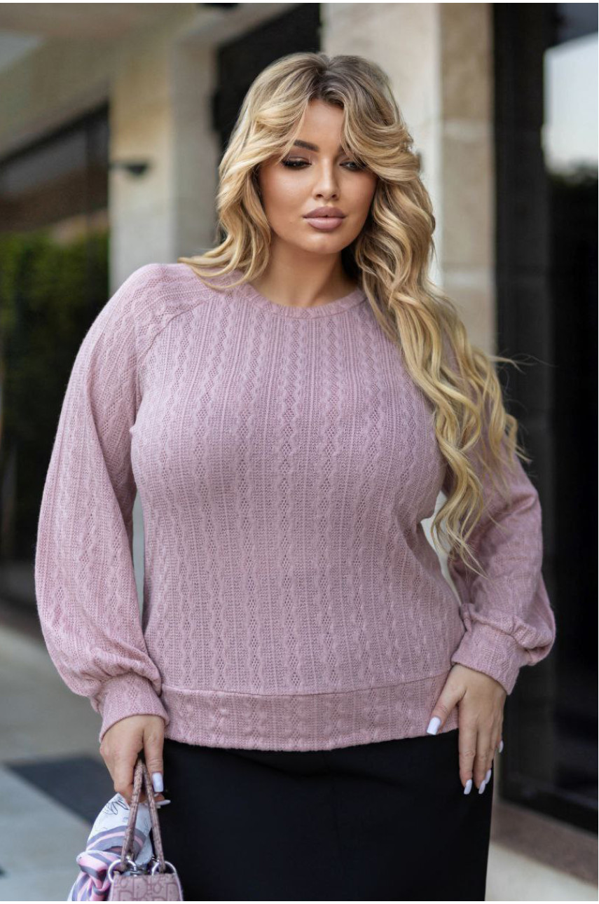 Светр жіночий пудрового кольору 192524