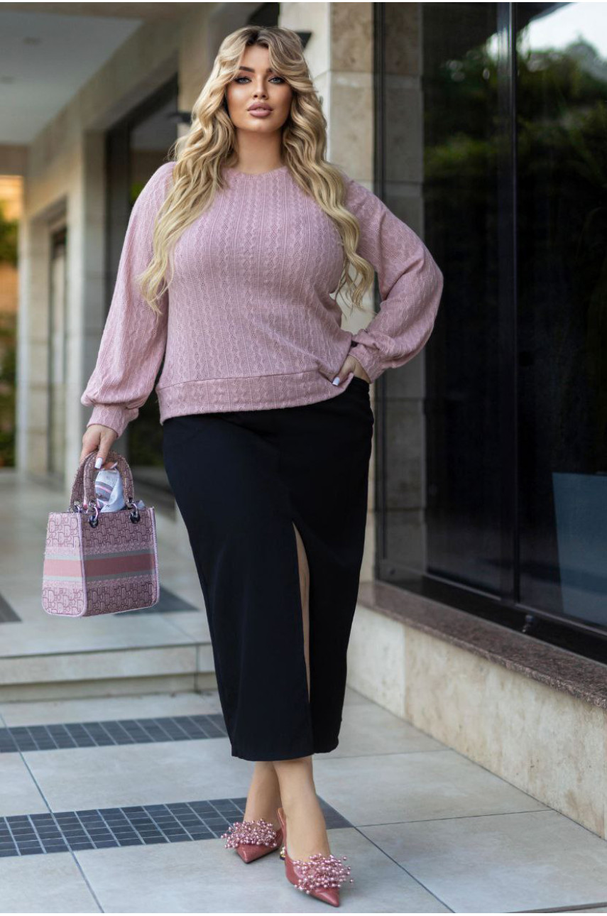 Светр жіночий пудрового кольору 192524