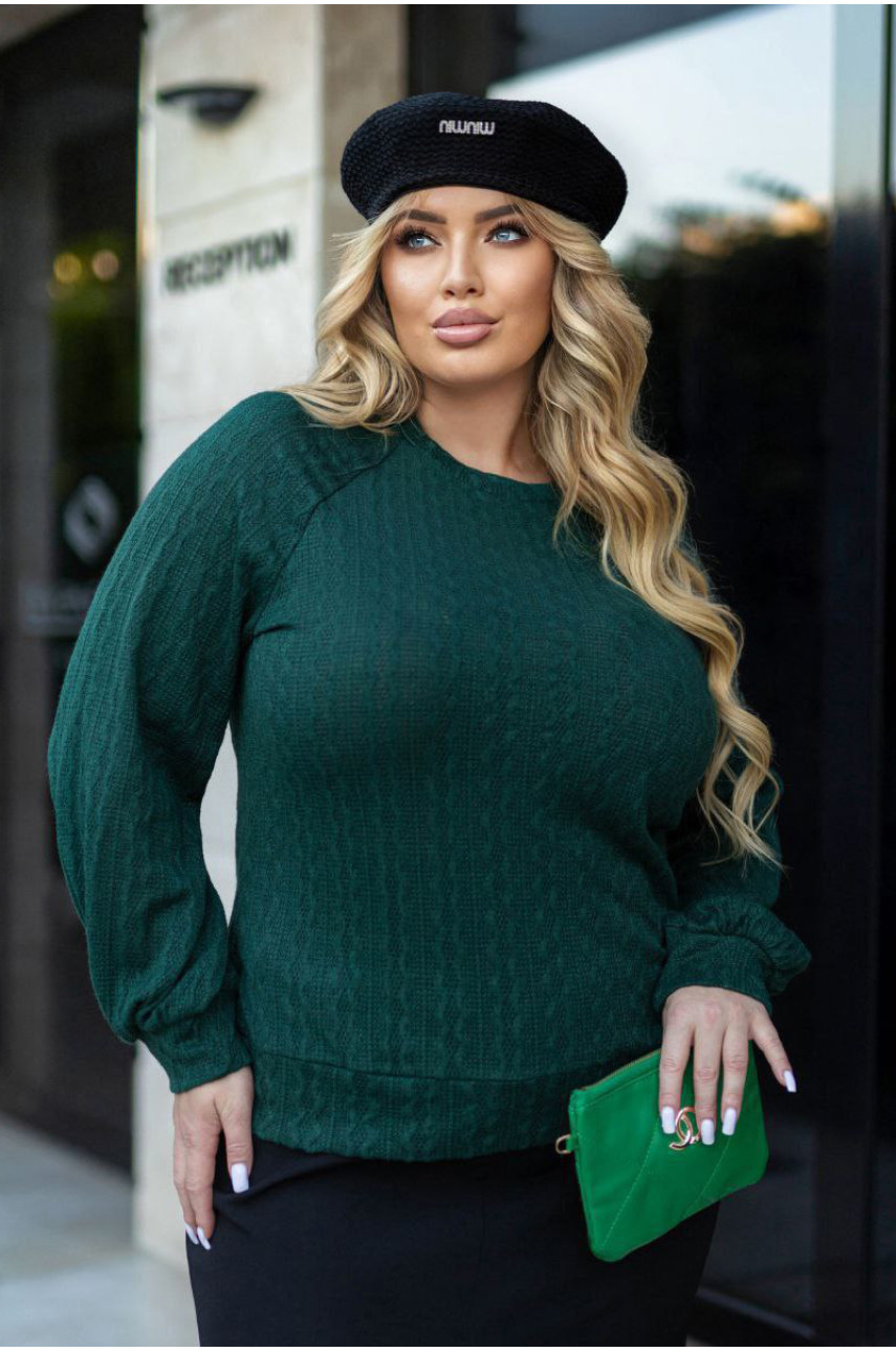 Светр жіночий зеленого кольору 192525