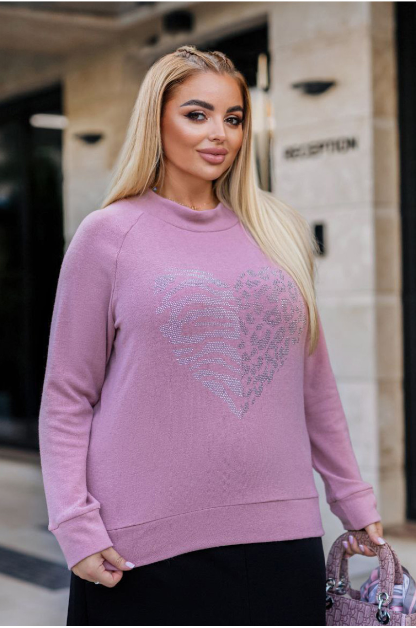 Светр жіночий пудрового кольору 192537