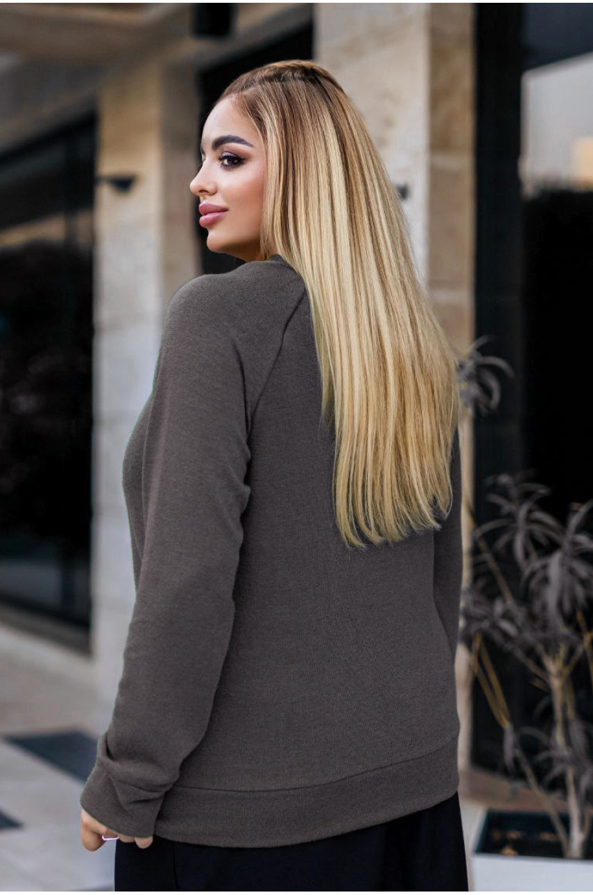 Светр жіночий сірого кольору 192548
