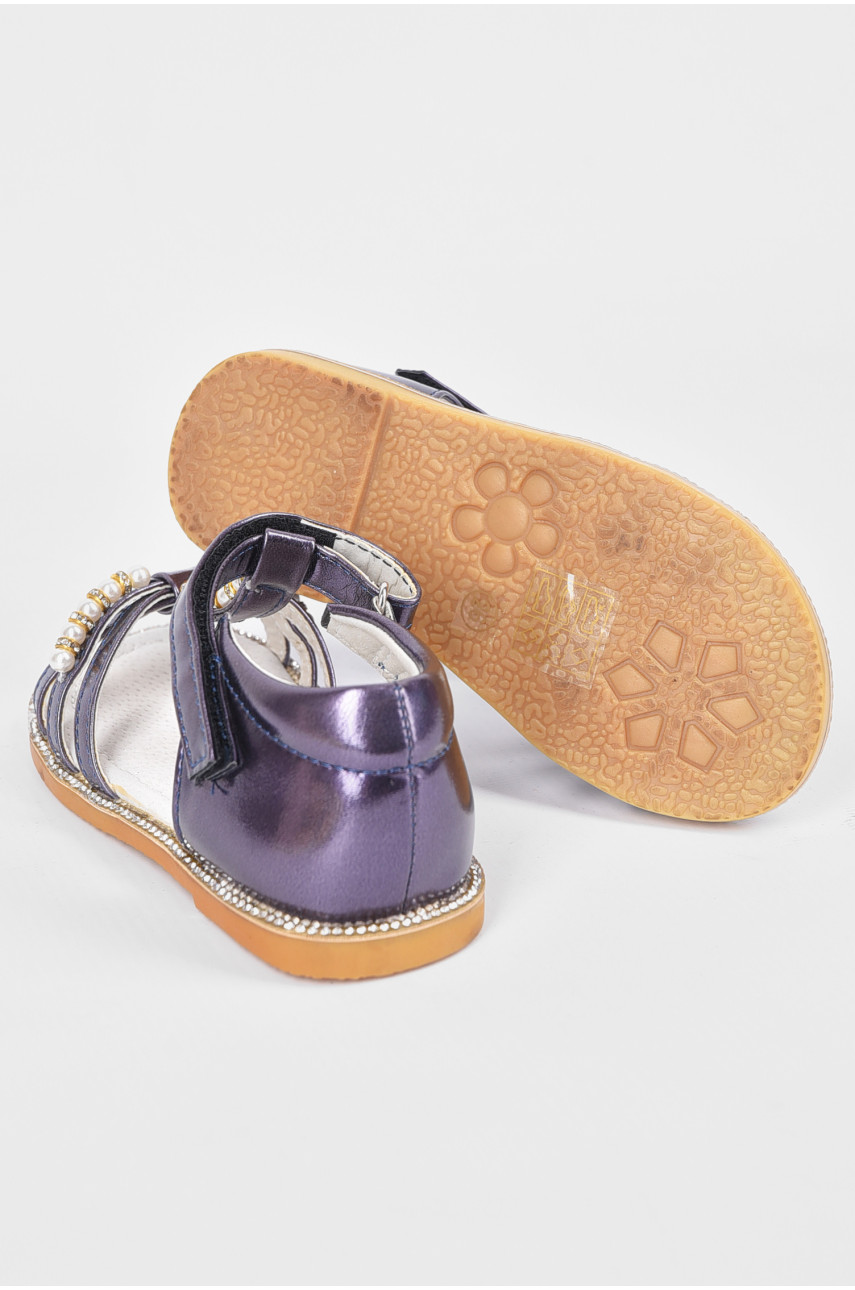 Босоножки детские для девочки синего цвета 1960980 192562