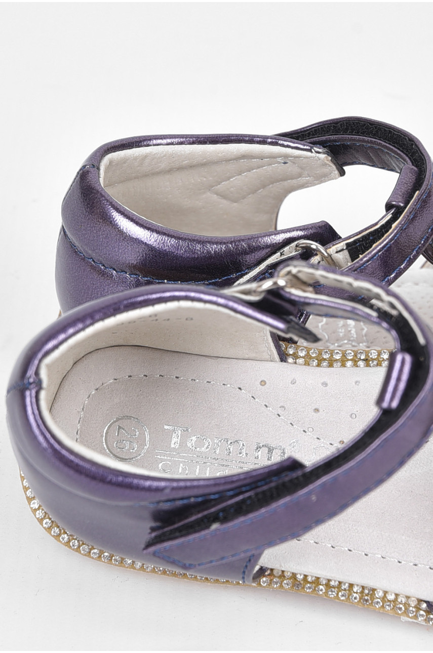 Босоножки детские для девочки синего цвета 1960980 192562