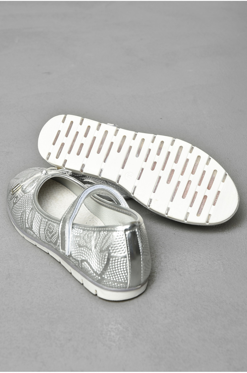 Балетки для девочки золотистого цвета 192611