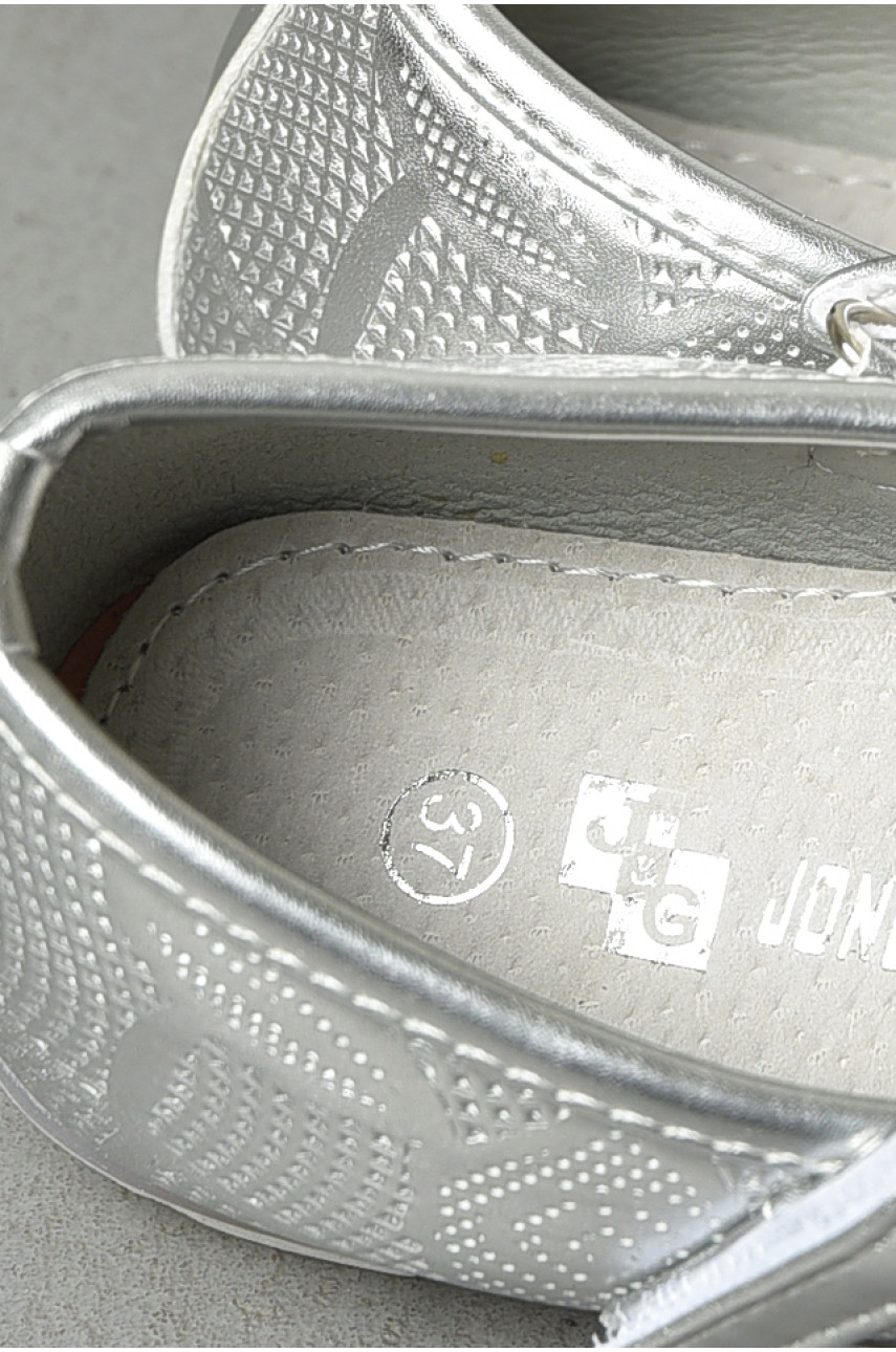 Балетки для девочки золотистого цвета 192611