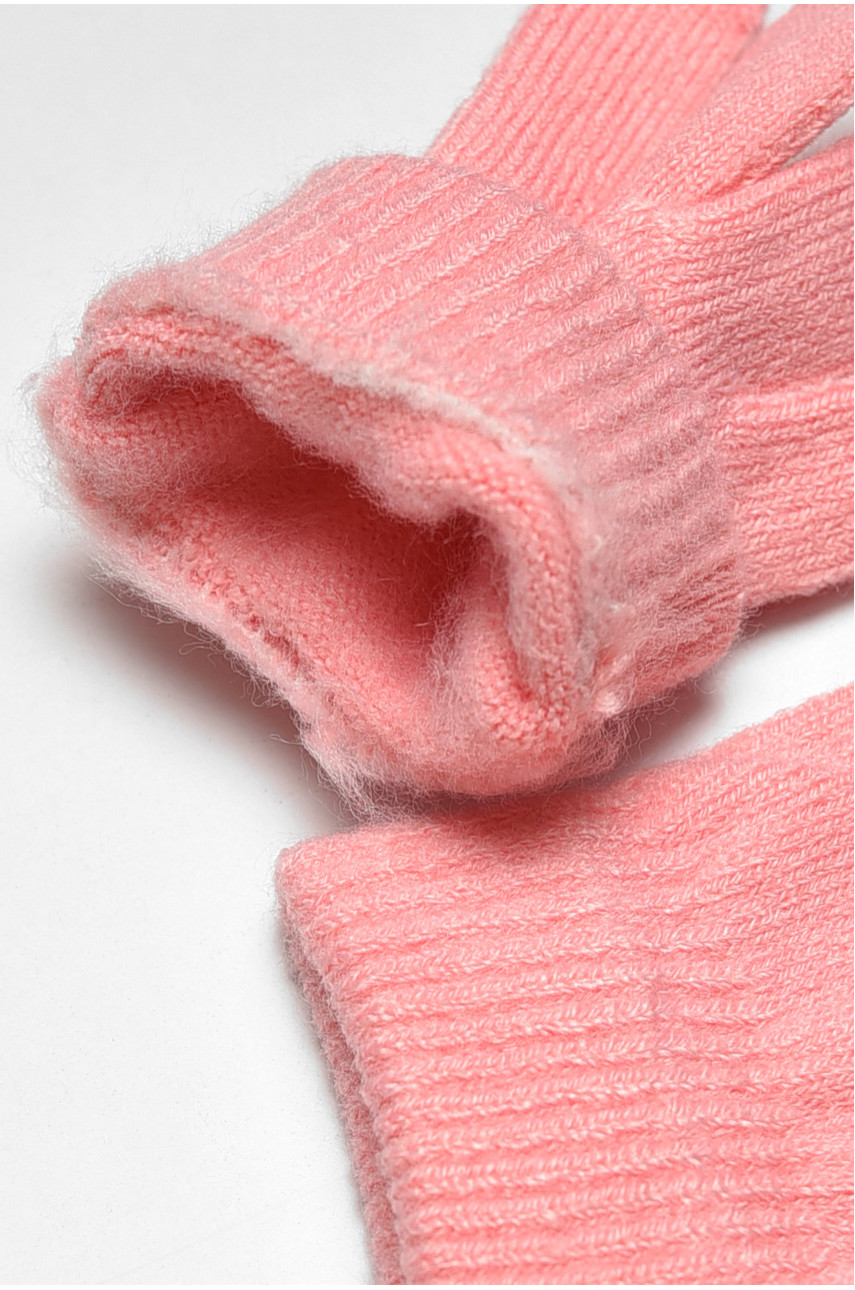 Рукавички дитячі демісезонні однотонні рожевого кольору 1731 192677