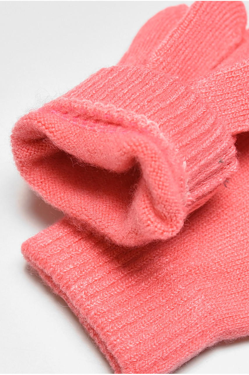 Рукавички дитячі демісезонні однотонні рожевого кольору 1731 192684