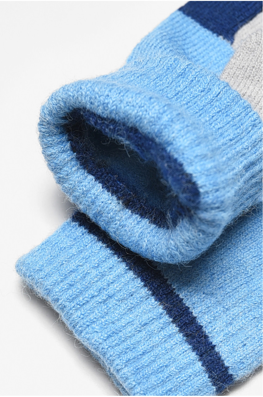 Рукавички дитячі демісезонні блакитного кольору з малюнком 2430 192730 Рукавички дитячі демісезонні блакитного кольору з малюнком 2430 192730