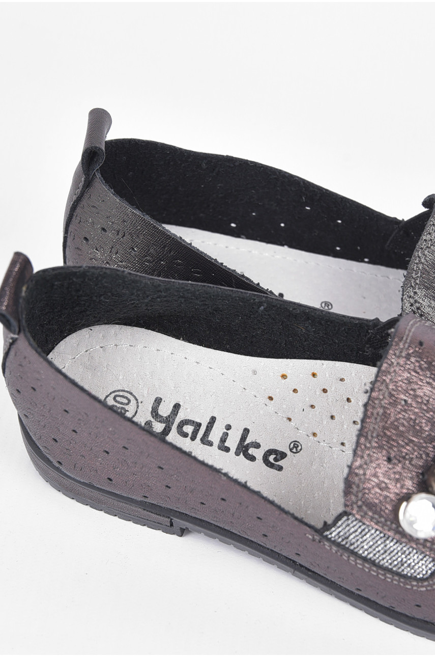 Туфлі дитячі для дівчинки коричневого кольору 1956768 192739