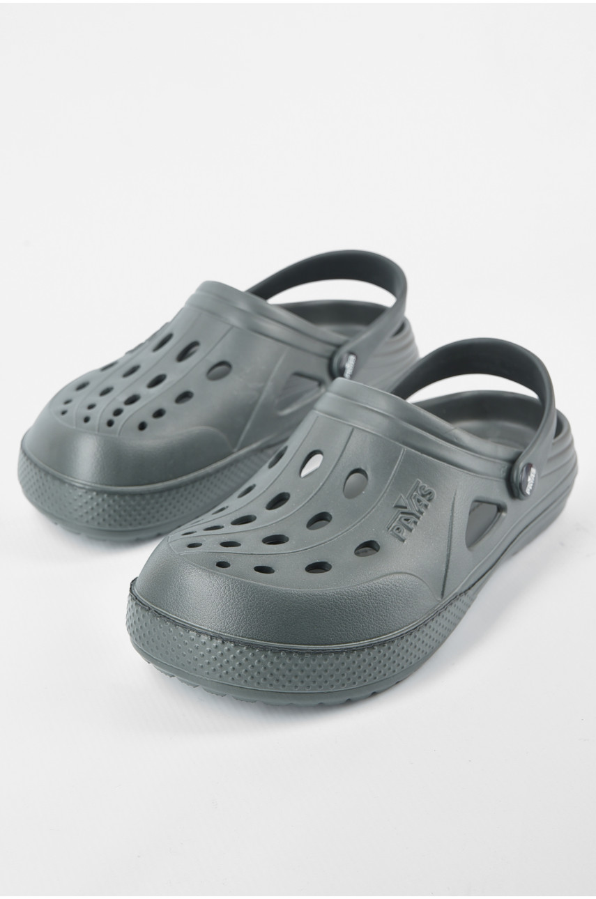 Крокси чоловічі темно-зеленого кольору 192752