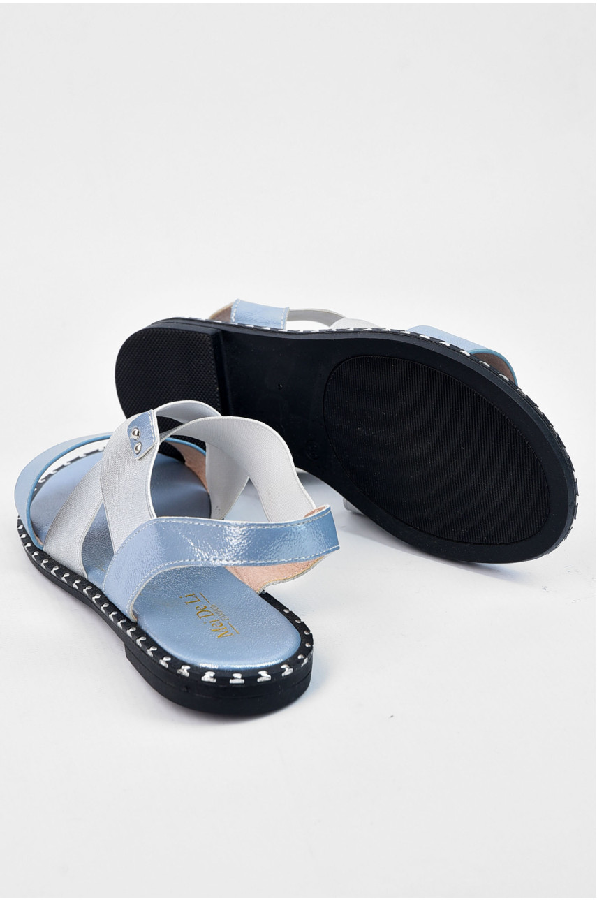 Босоножки женские голубо-серебристого цвета 1960520 192760 Босоножки женские голубо-серебристого цвета 1960520 192760