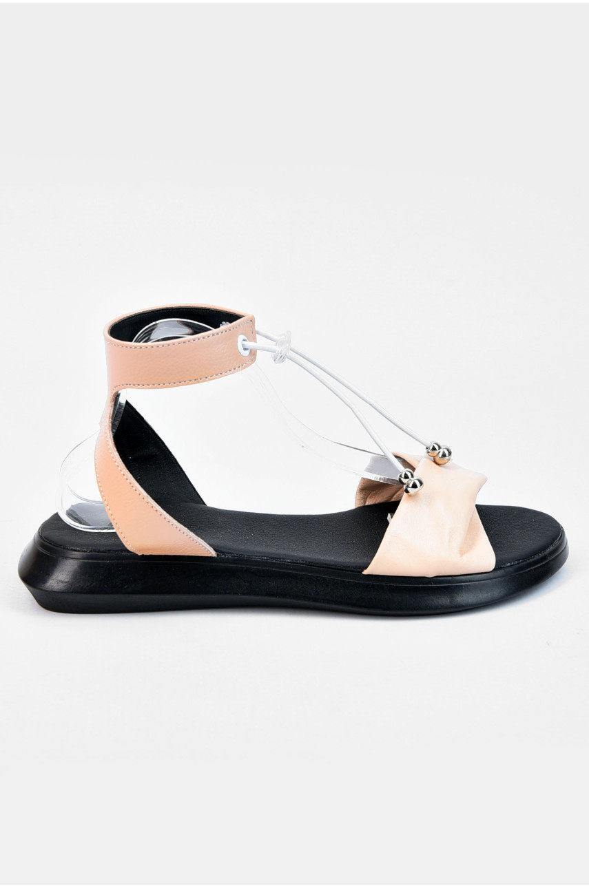 Босоножки женские натуральная кожа светло-розового цвета 101-3 192770 Босоножки женские натуральная кожа светло-розового цвета 101-3 192770