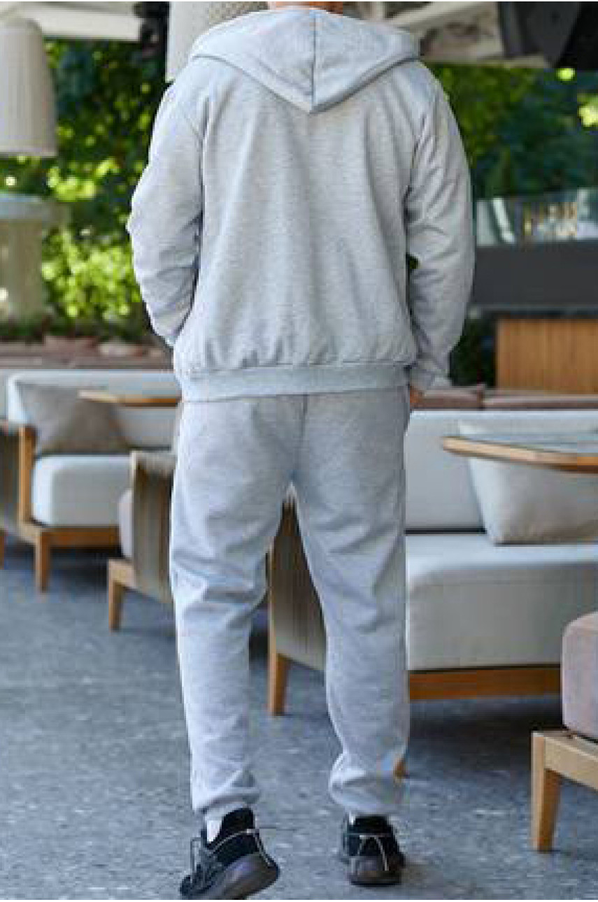 Спортивный костюм мужской серого цвета 7479 192788 Спортивный костюм мужской серого цвета 7479 192788