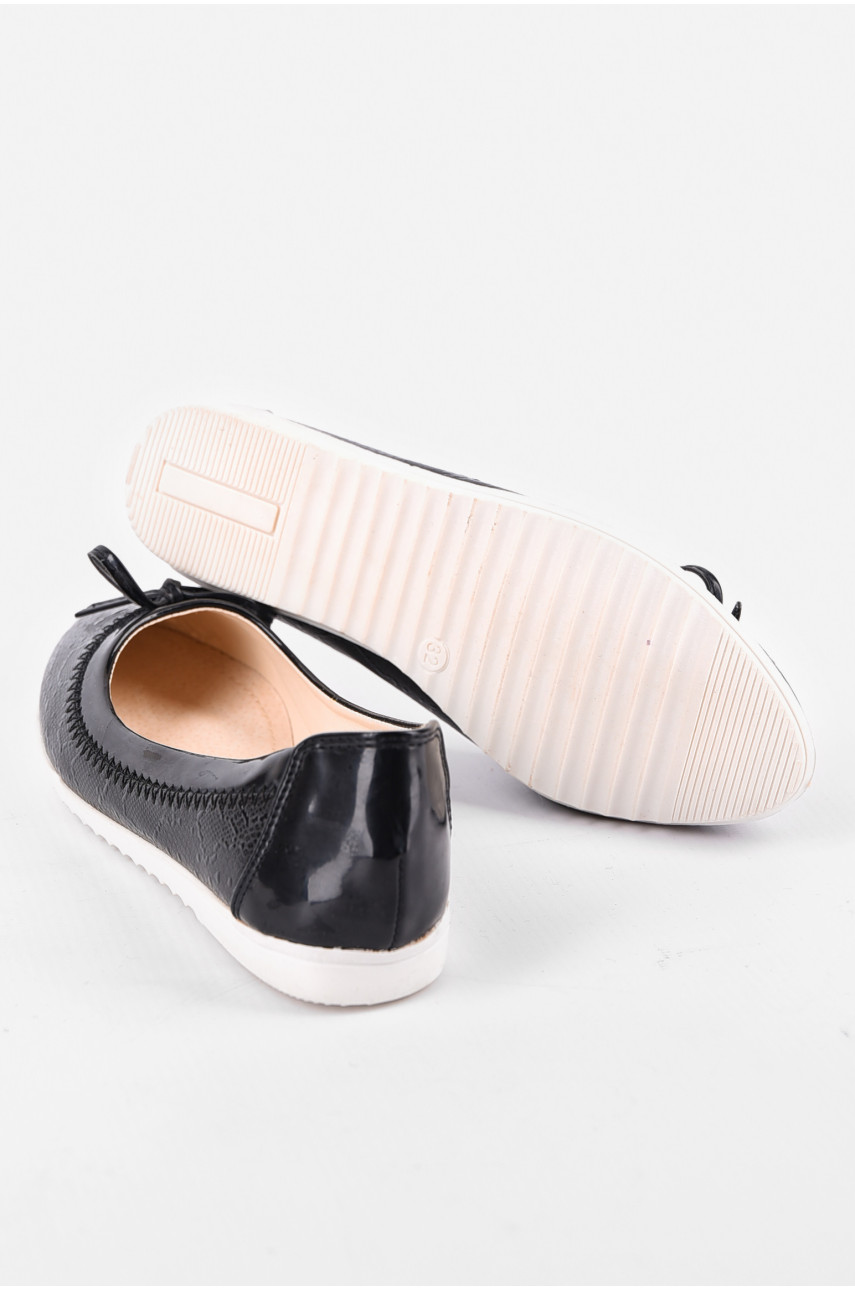 Балетки для девочки черного цвета 1962918 192789