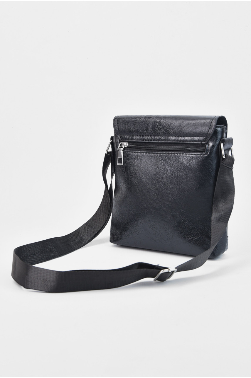 Сумка мужская через плечо из экокожи черного цвета 8816-1 192826 Сумка мужская через плечо из экокожи черного цвета 8816-1 192826
