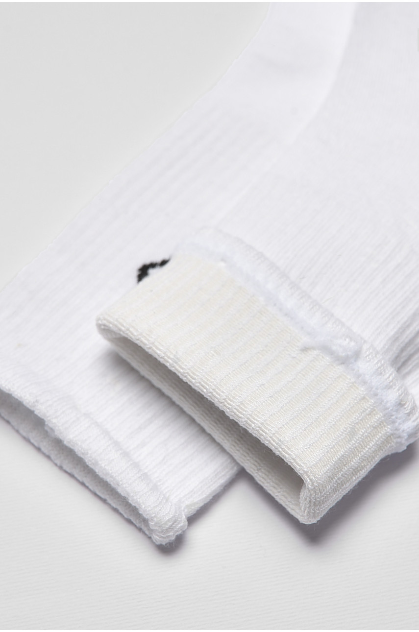 Носки детские демисезонные белого цвета с рисунком 3190 192838