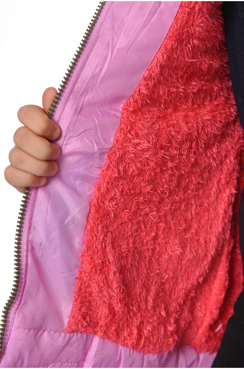 Куртка детская для девочки демисезонная сиреневого цвета 192840 Куртка детская для девочки демисезонная сиреневого цвета 192840