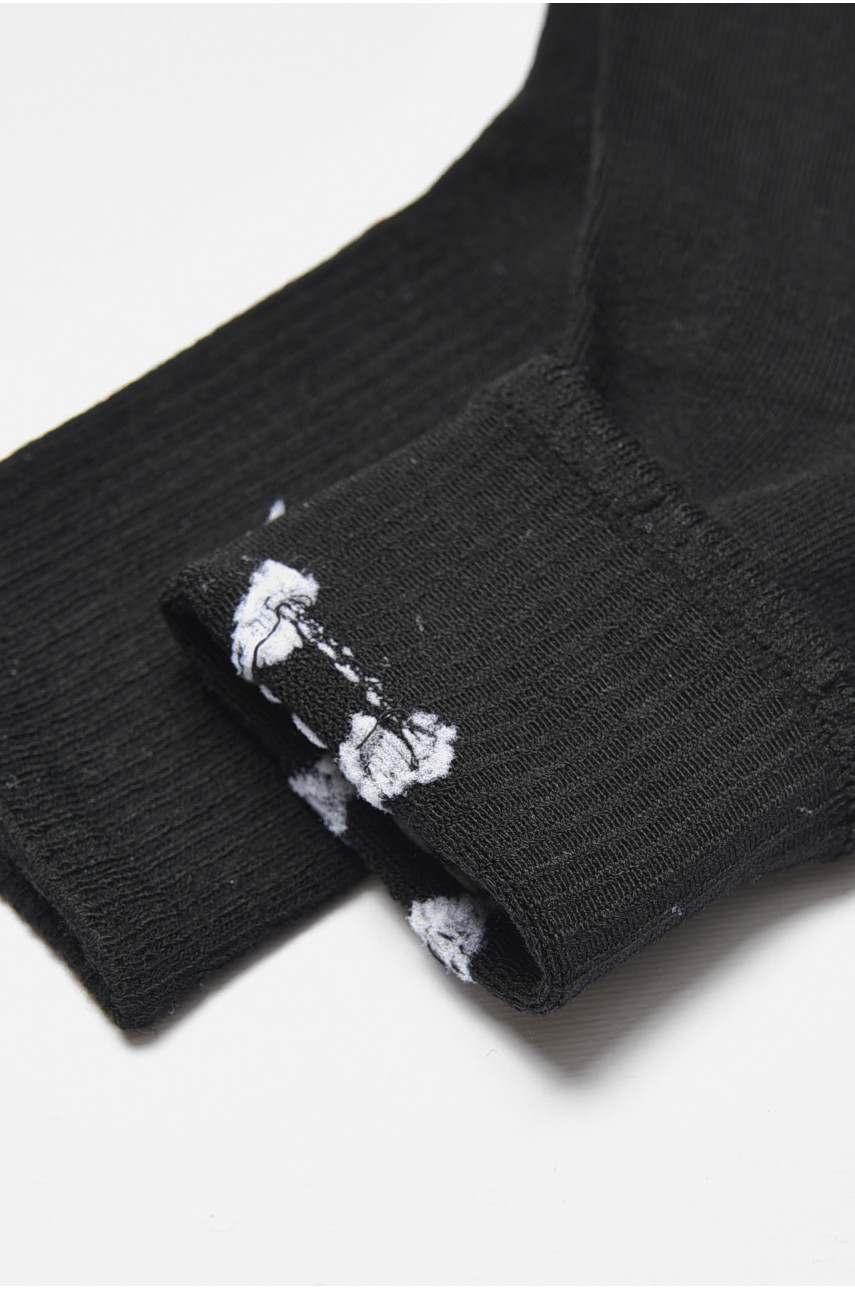 Носки детские демисезонные черного цвета с рисунком 3190 192843