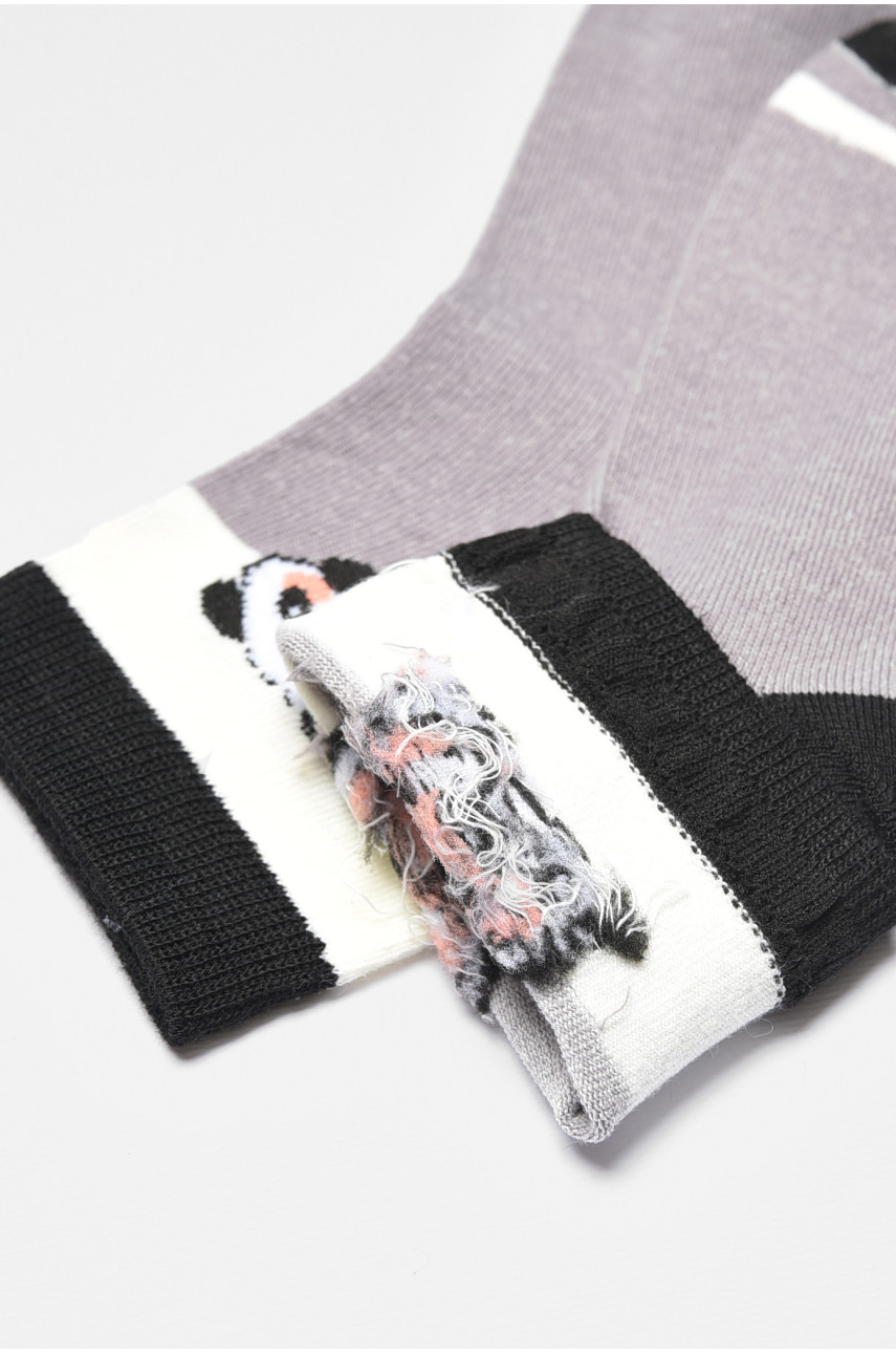 Носки детские демисезонные сиреневого цвета с рисунком 3167 192847