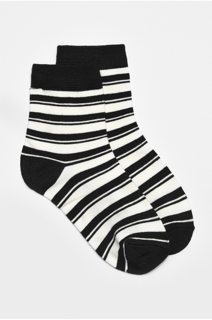 Шкарпетки дитячі демісезонні чорного кольору з малюнком 3167 192852 Шкарпетки дитячі демісезонні чорного кольору з малюнком 3167 192852