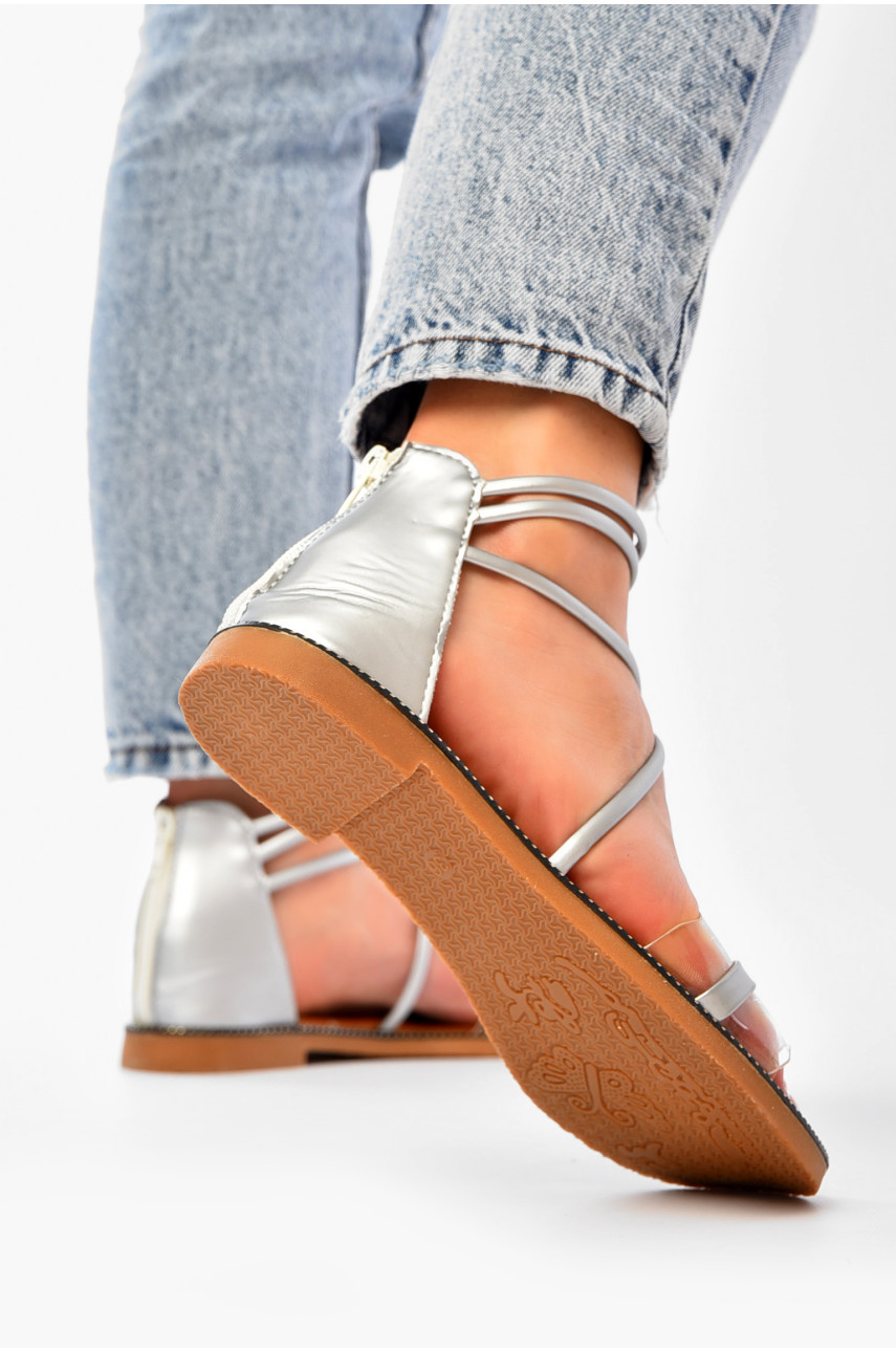 Босоніжки жіночі сірого кольору 1961963 192857