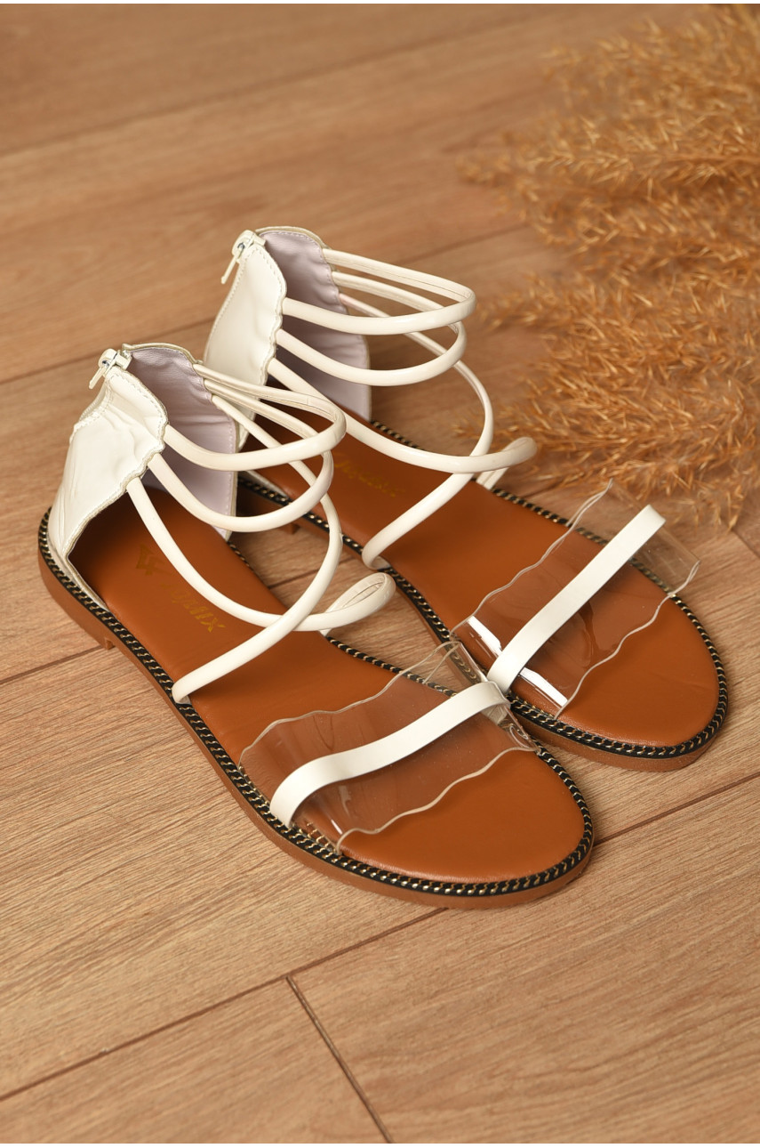 Босоніжки жіночі білого кольору 1961781 192858