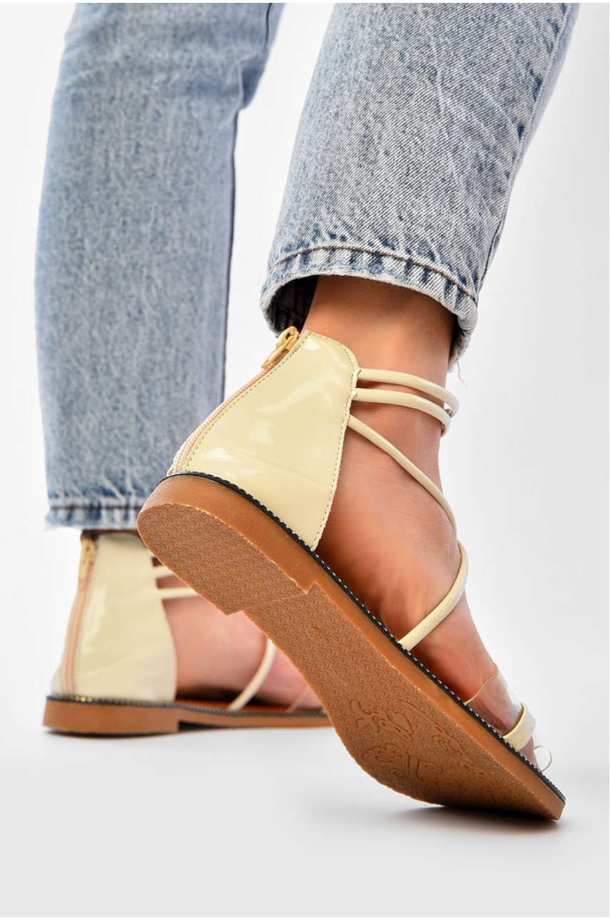 Босоніжки жіночі молочного кольору 1961782 192859