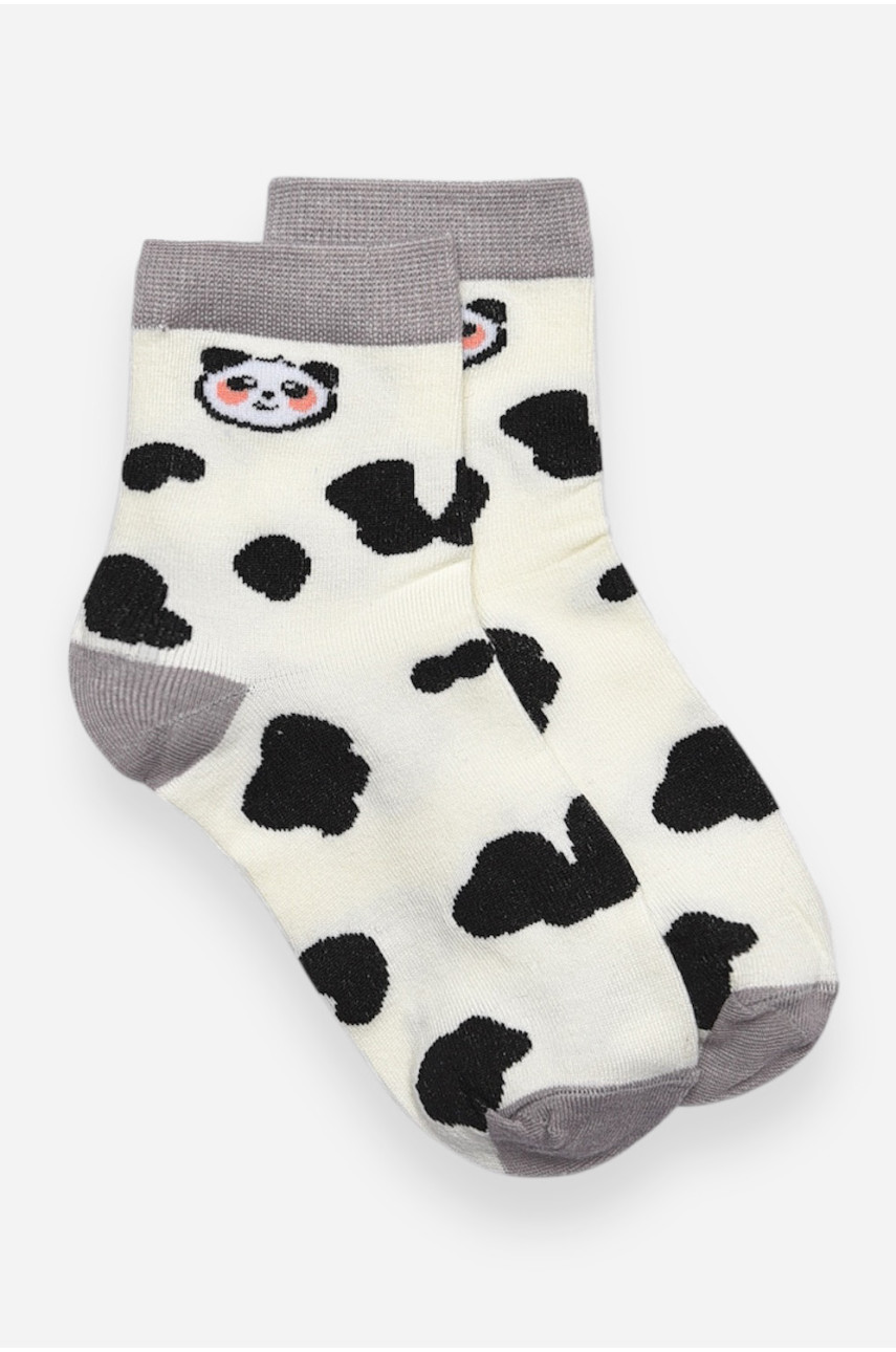Носки детские демисезонные молочного цвета с рисунком 3167 192861