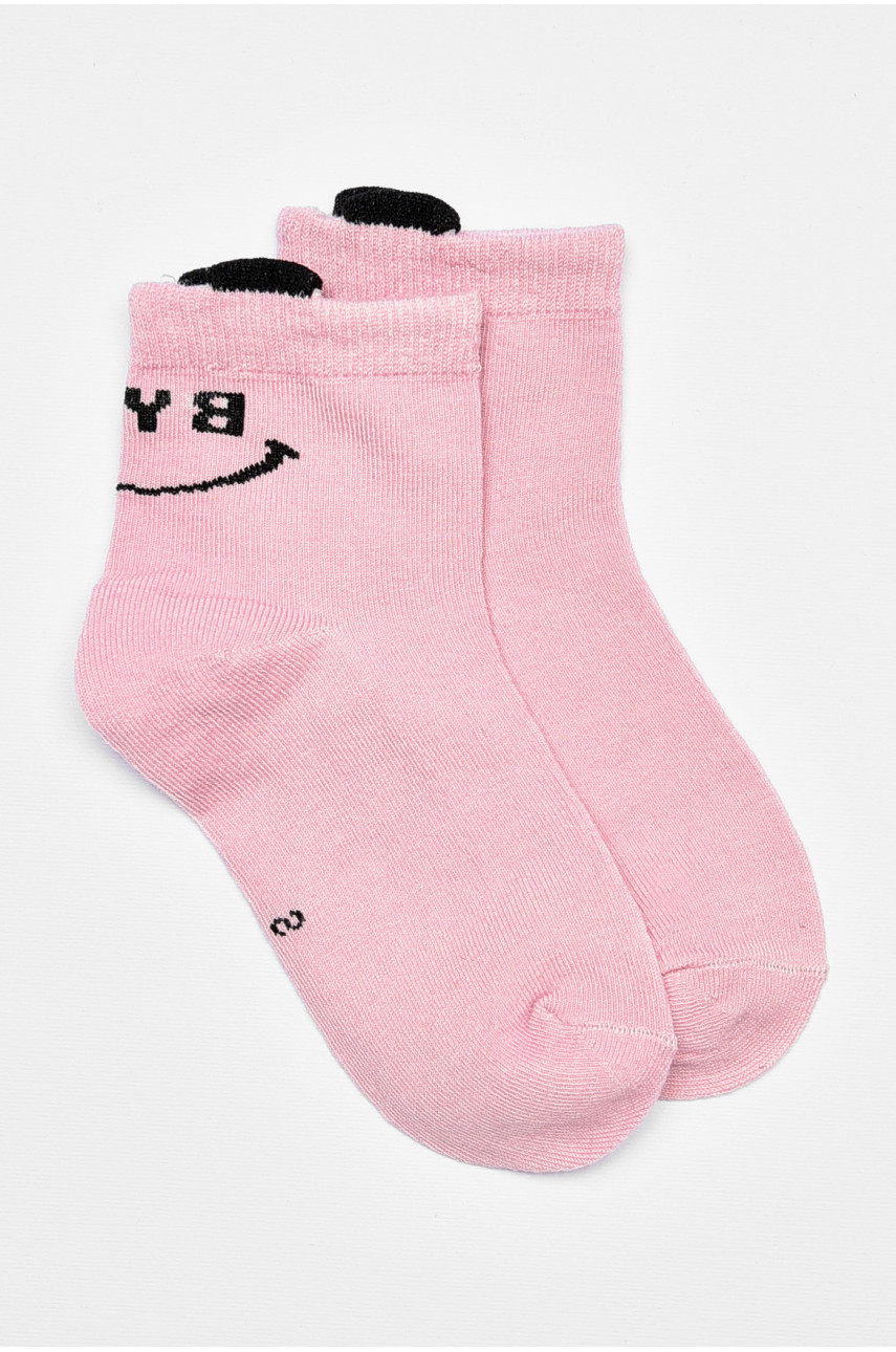 Носки детские демисезонные сиреневого цвета с рисунком 3186 192863