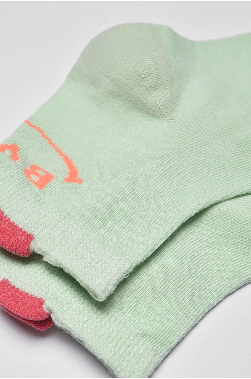 Носки детские демисезонные мятного цвета с рисунком 3186 192869