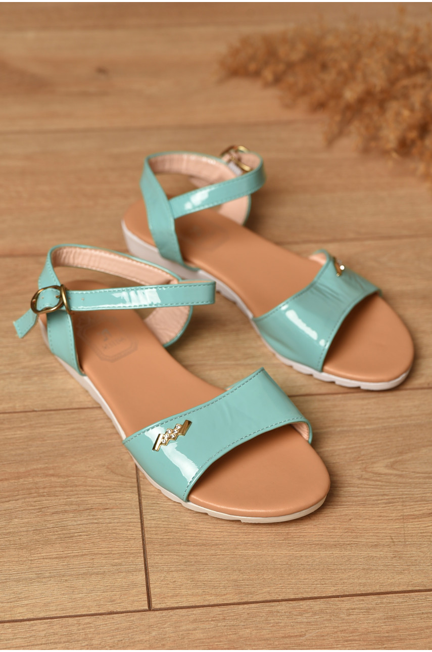 Босоножки женские голубого цвета 1809549 192886