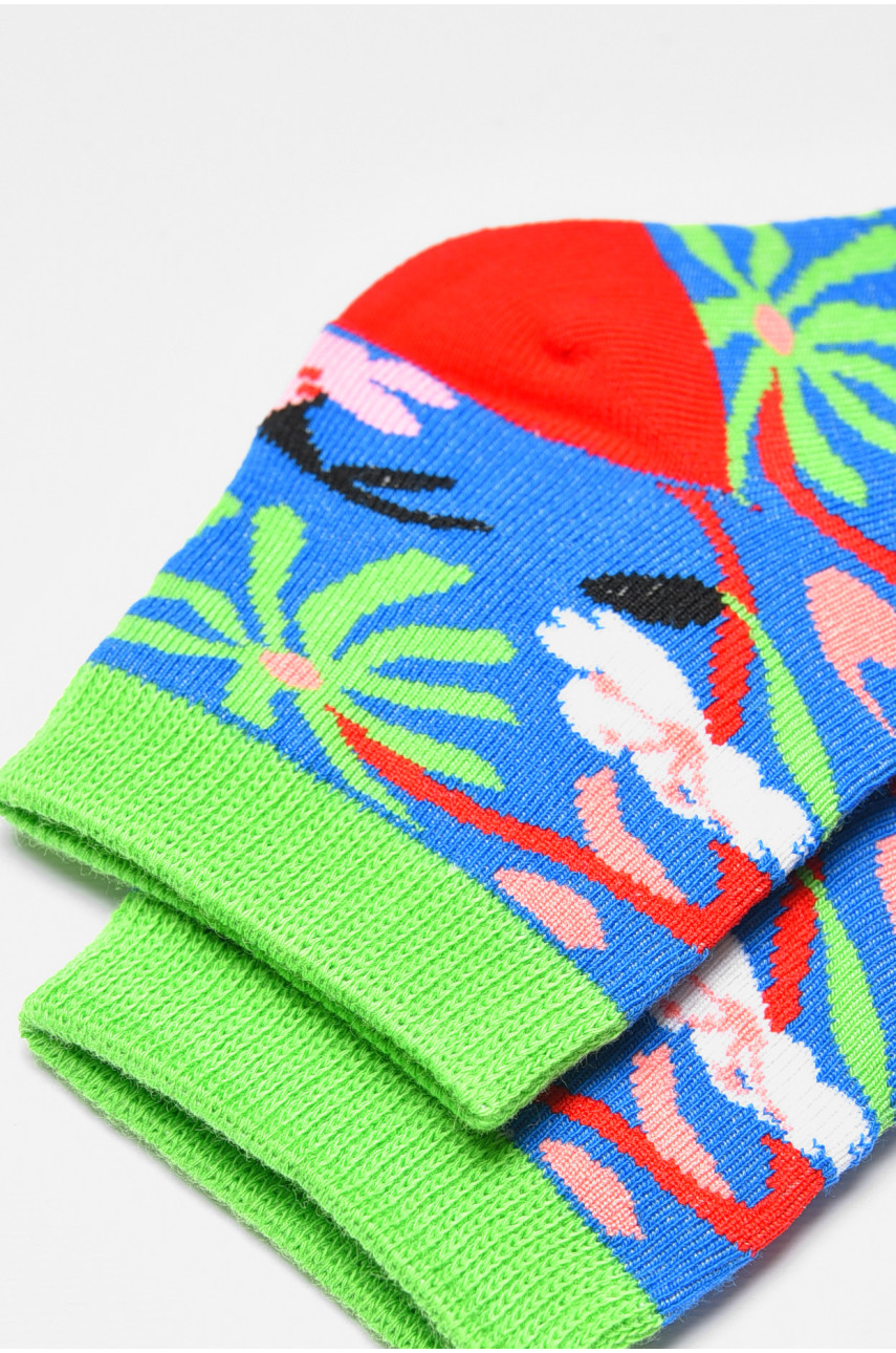 Носки детские демисезонные синего цвета с рисунком. 079 192905