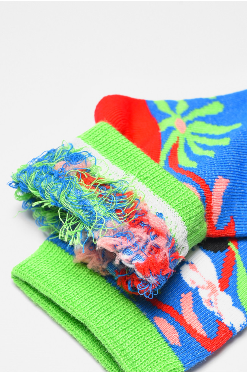 Носки детские демисезонные синего цвета с рисунком. 079 192905