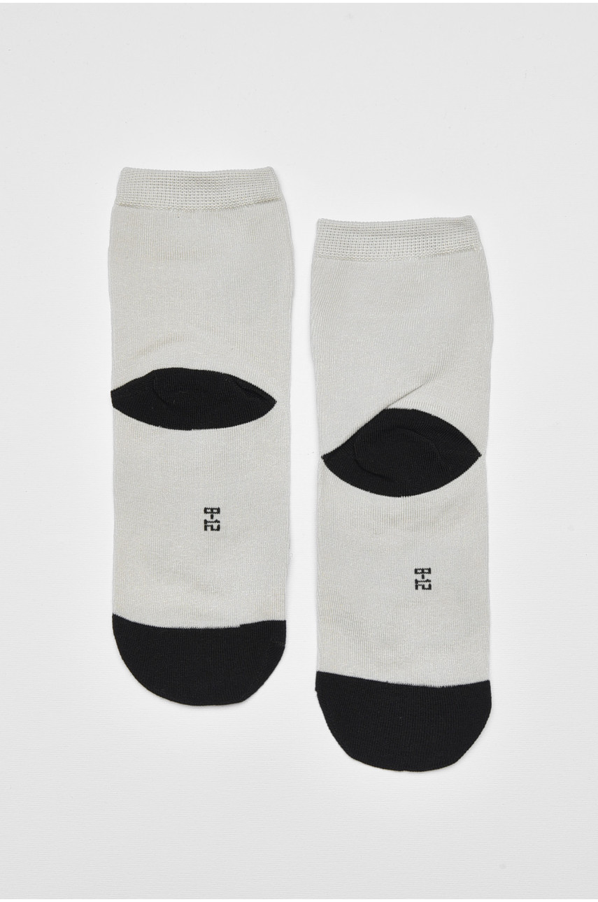 Носки детские демисезонные серого цвета с рисунком. М101 192914