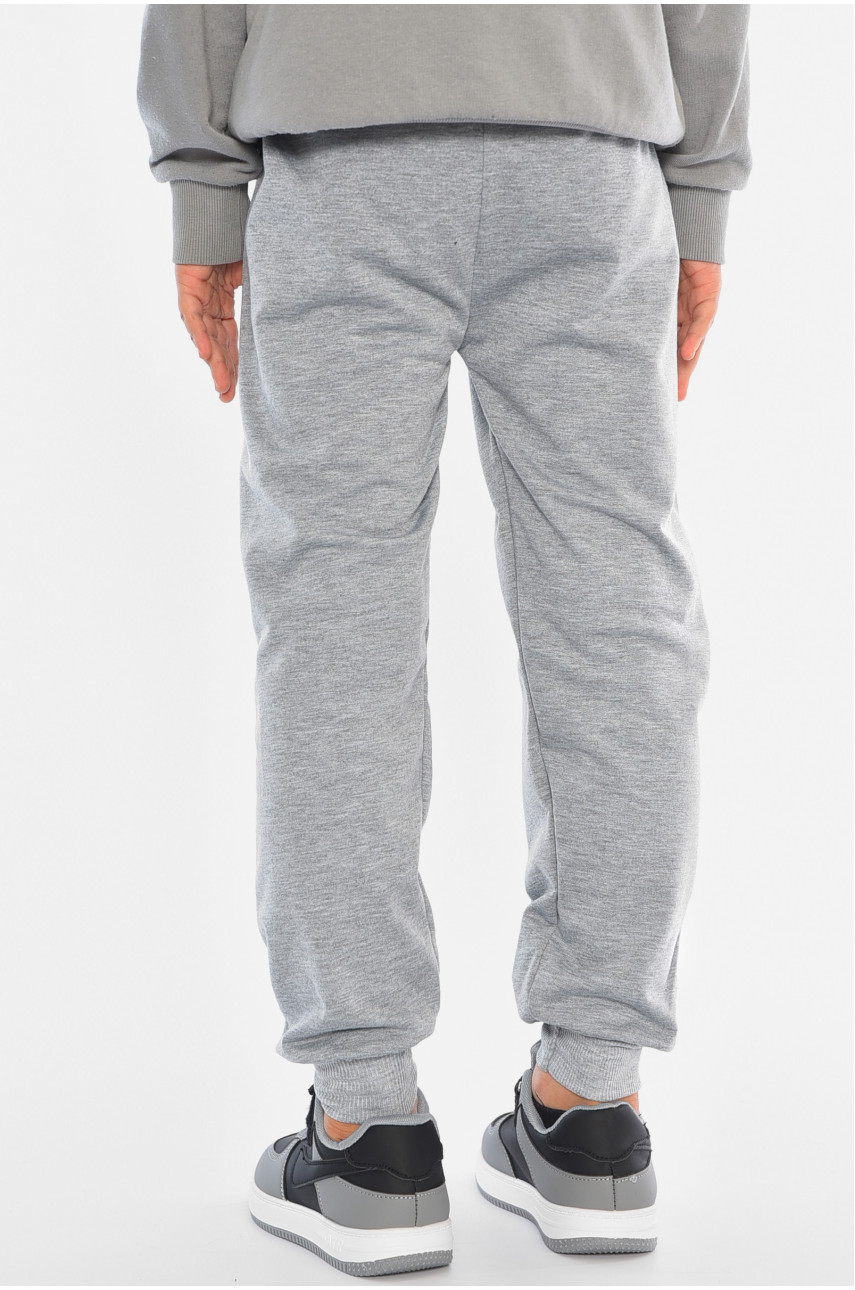 Спортивные штаны детские для мальчика серого цвета А451-3 192919 Спортивные штаны детские для мальчика серого цвета А451-3 192919