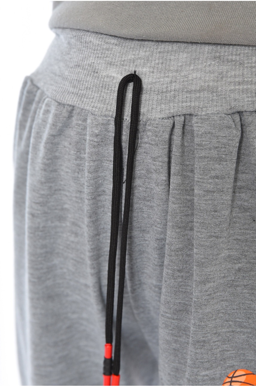 Спортивные штаны детские для мальчика серого цвета А451-3 192919 Спортивные штаны детские для мальчика серого цвета А451-3 192919
