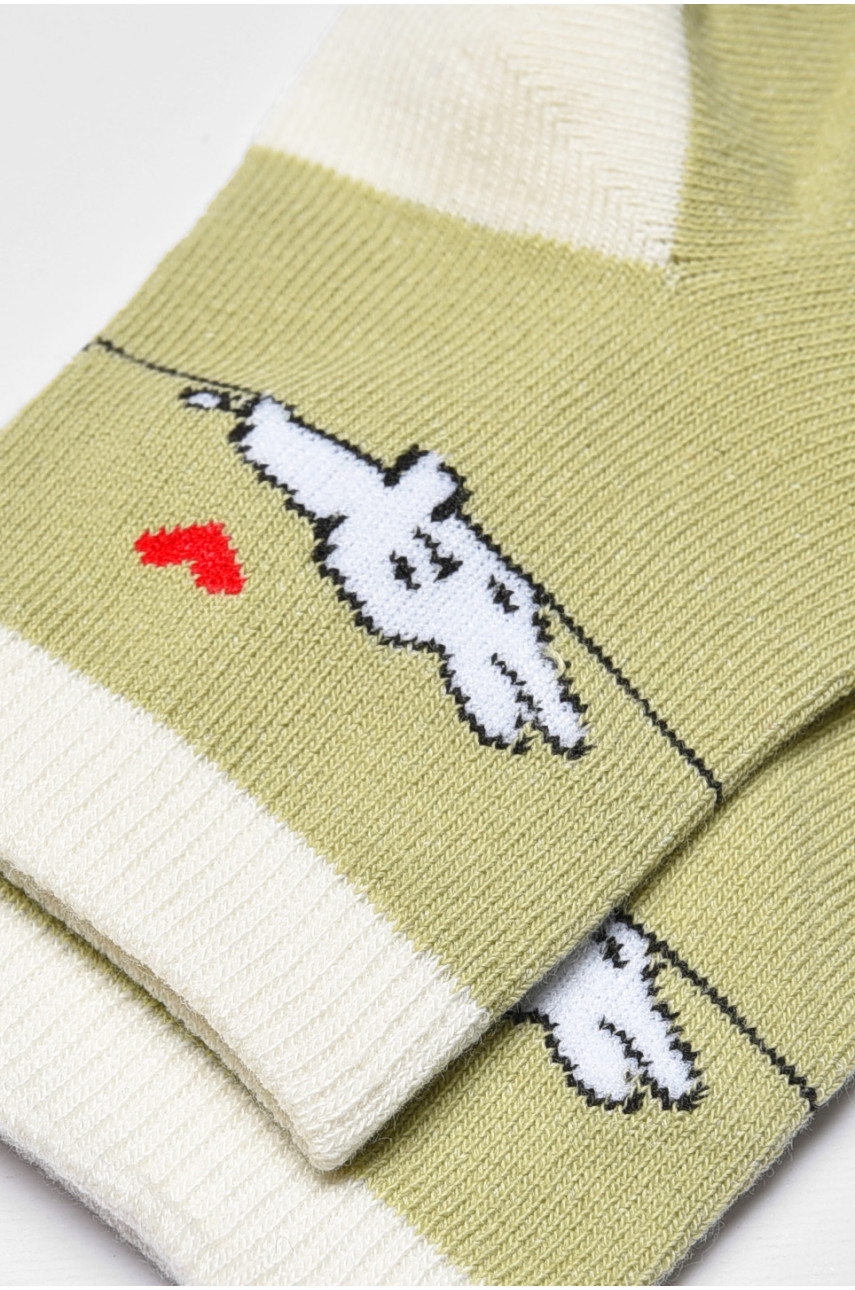 Носки детские демисезонные зеленого цвета 3722 192924