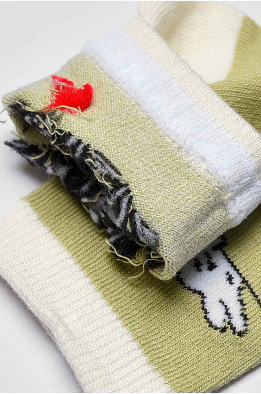 Носки детские демисезонные зеленого цвета 3722 192924