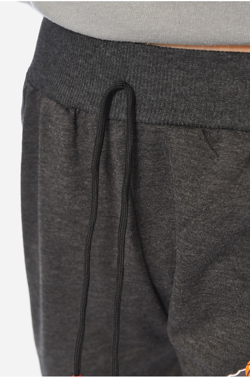 Спортивні штани дитячі для хлопчика темно-сірого кольору А451-3 192928
