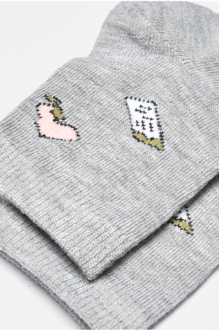 Носки детские демисезонные серого цвета 3722 192931