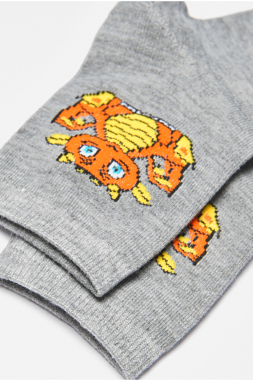 Носки детские демисезонные серого цвета 3367 192934