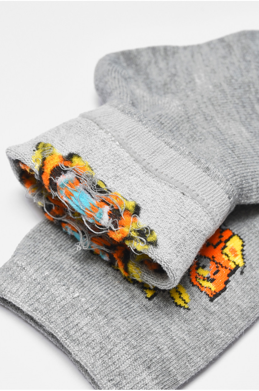 Носки детские демисезонные серого цвета 3367 192934