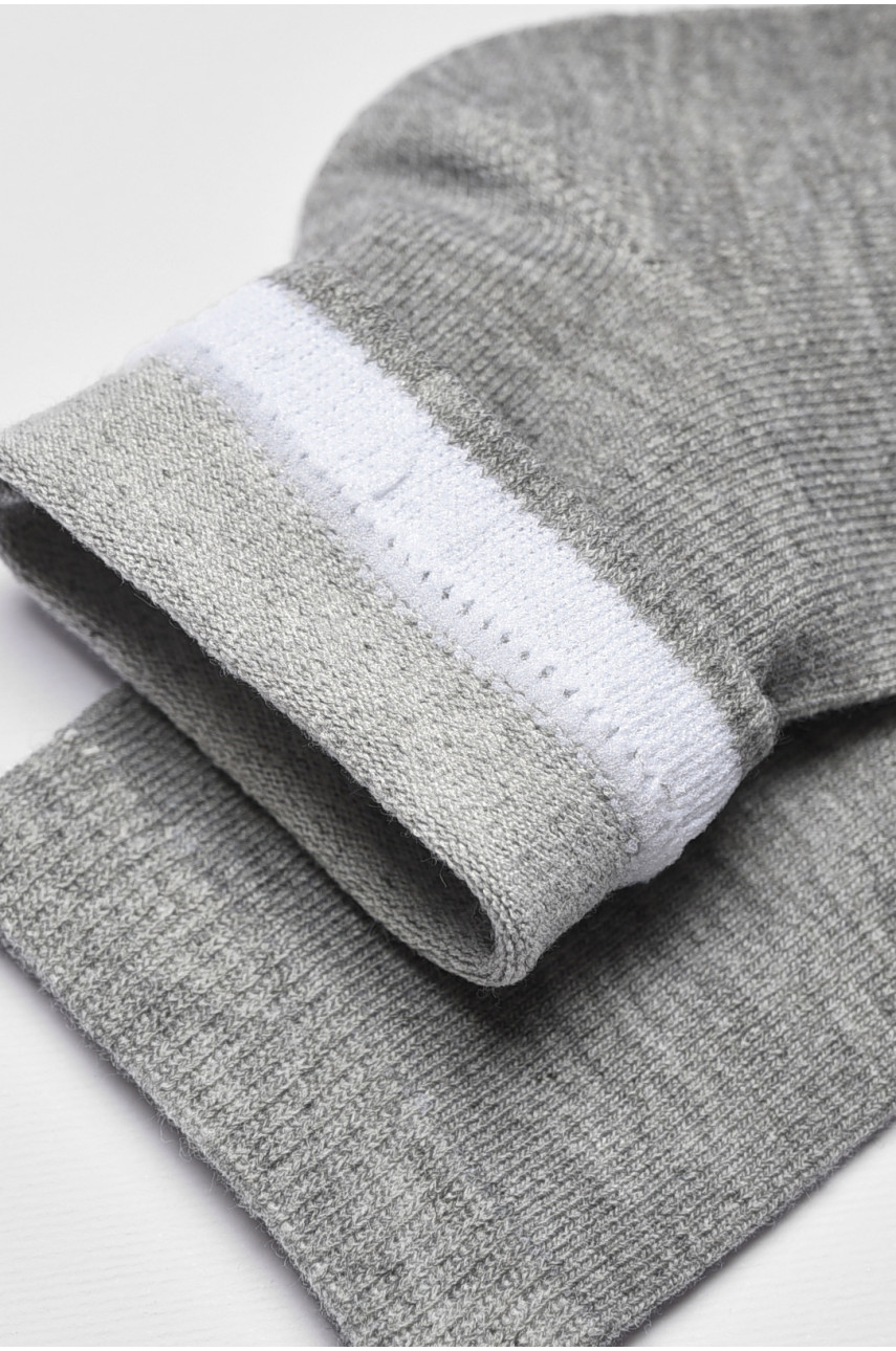 Носки детские демисезонные серого цвета 3367 192956