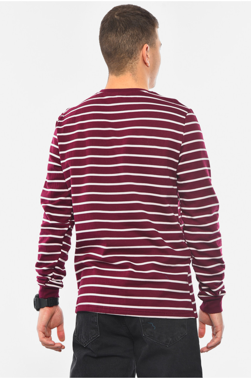 Світшот чоловічий напівбатальний на флісі бордового кольору 166 193018