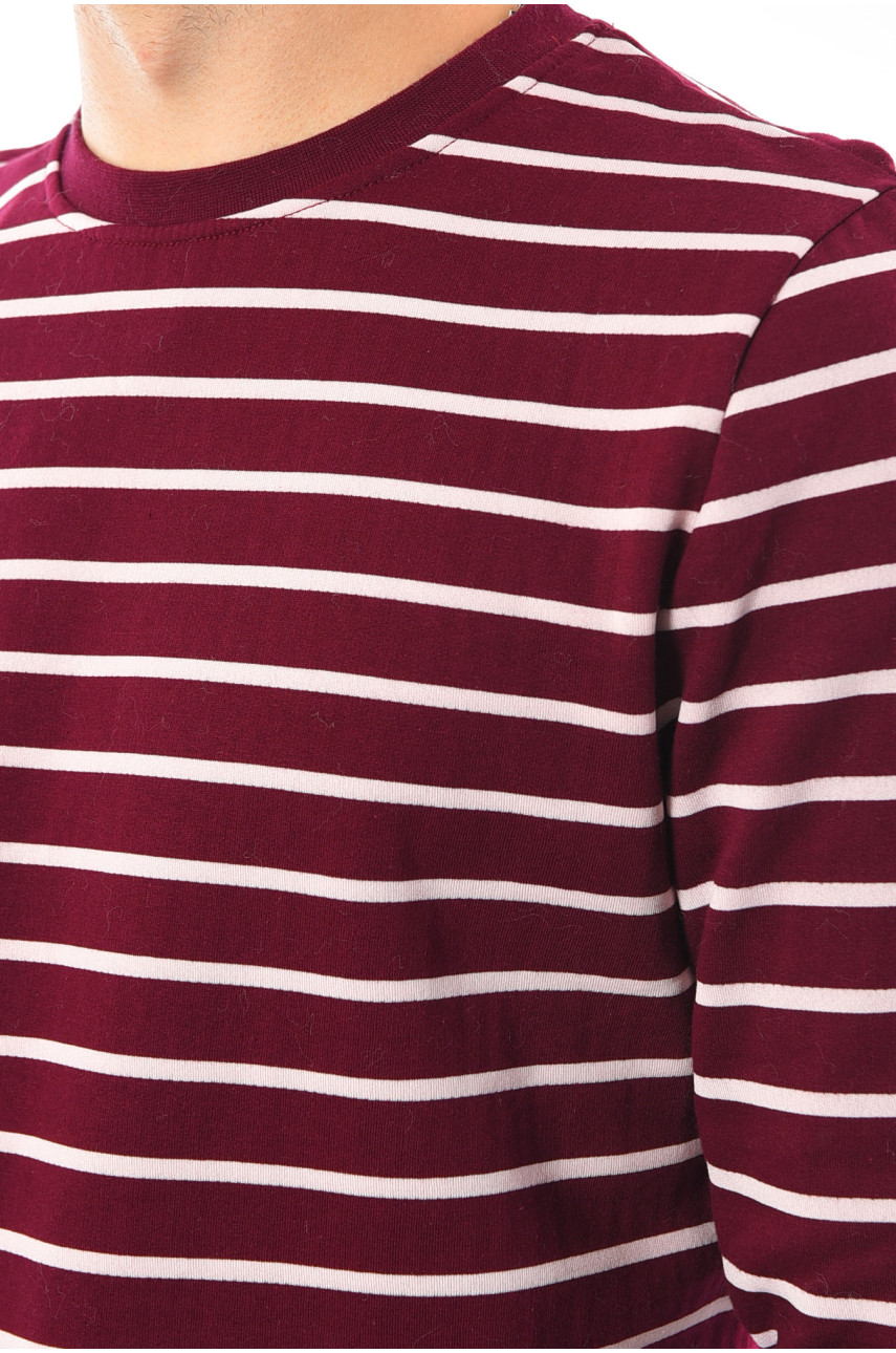 Світшот чоловічий напівбатальний на флісі бордового кольору 166 193018