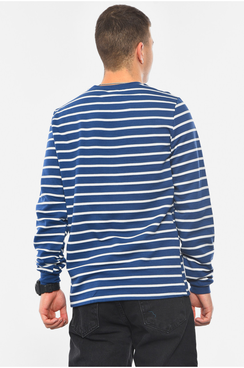 Світшот чоловічий напівбатальний на флісі синього кольору 166 193022 Світшот чоловічий напівбатальний на флісі синього кольору 166 193022