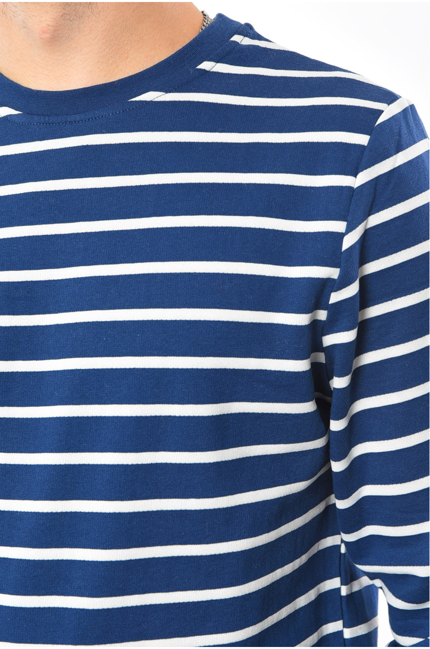 Світшот чоловічий напівбатальний на флісі синього кольору 166 193022 Світшот чоловічий напівбатальний на флісі синього кольору 166 193022